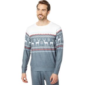 PJ Salvage Women's Loungewear Family Fairisle Long Sleeve Top