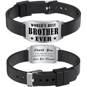 Bracelet Gifts for Brother - Brother Christmas Gifts - Love You Forever Bracelets for Brother - Brother Fathers Day Birthday Gift Idea
