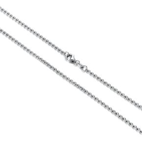 Genuine 925 Sterling Silver Cable Chain Necklace for Men & Women Strong, Safe and Beautiful Cable Link Chains 1.0MM - 3.0MM, 16-26 Inch (with Gift Box)