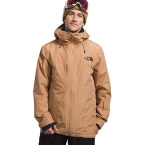 THE NORTH FACE Men’s ThermoBall Eco Snow Triclimate Waterproof Insulated Ski Jacket, Almond Butter/TNF Black, XX-Large