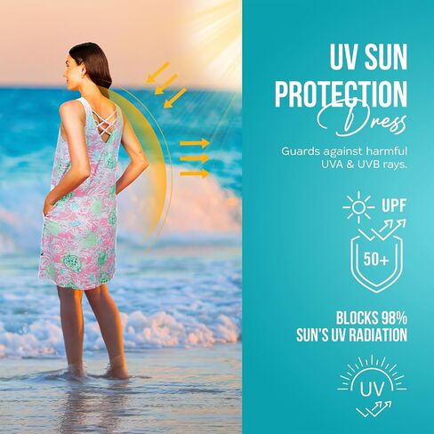 Banana Boat Sleeveless Swing Dress Printed UPF 50+ in Saudi Arabia