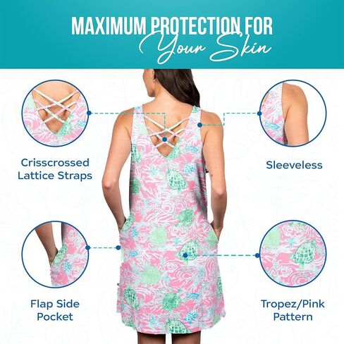 Banana Boat Sleeveless Swing Dress Printed UPF 50+ in Saudi Arabia