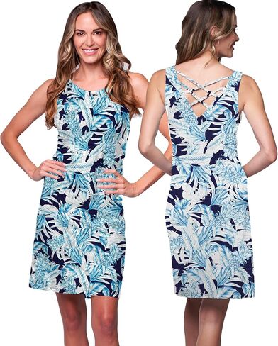 Banana Boat Sleeveless Swing Dress Printed UPF 50+ in Saudi Arabia
