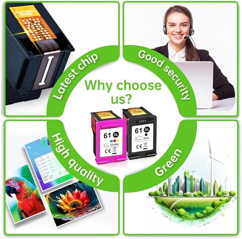 Printer Ink 67 for HP 67 Ink Cartridges Black/Color Combo Pack Replacement for HP Ink 67 67XL with HP Deskjet 2755e 2700e 2752e 4155e 4100 Envy 6000 6055e 6455e 6400 Printer (2 Pack) in Saudi Arabia
