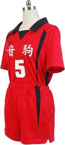Nekoma High School Cosplay Costume Volleyball Uniform Jersey Red in Saudi Arabia