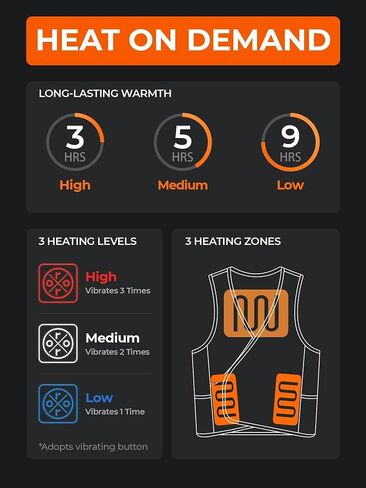 ORORO Adjustable Heated Vest Liner for Men Women, Lightweight Electric Heated Liner Vest with Battery in Kuwait