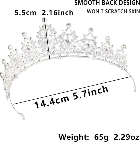 Crystal Crown and Tiara For Women - Rhinestone Headband For Princess Girls,Bridal Hair Accessories For Weddings Birthday in Saudi Arabia