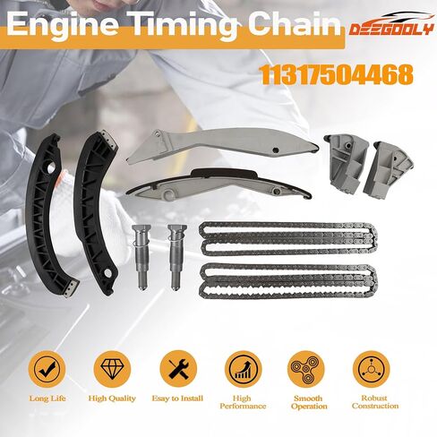 11317504468 مجموعة سلسلة توقيت المحرك يصلح ل 550i 645ci 650ci 735i 740i 745i 750i X5 4.8L أجزاء محرك ما بعد البيع in Kuwait