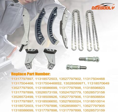 11317504468 مجموعة سلسلة توقيت المحرك يصلح ل 550i 645ci 650ci 735i 740i 745i 750i X5 4.8L أجزاء محرك ما بعد البيع in Kuwait