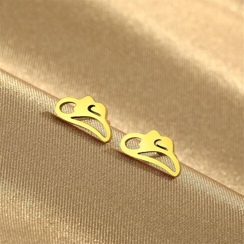 Dreuyet 4 Pairs Western Boots and Hat Stud Earrings for Women Tiny Asymmetric Cowboy Cowgirl Boot Hat Earrings Stainless Steel Minimalist High Polished Western Jewelry in Saudi Arabia