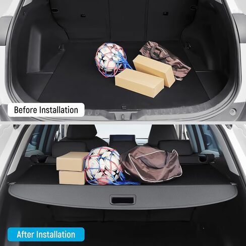 Cargo Cover Compatible with Jeep Grand Cherokee 2022-2025 (2 Row; WL) Accessories Carbon Fiber Texture Retractable Trunk Cover Security Shield Luggage Privacy (Carbon Fiber Texture) in Saudi Arabia