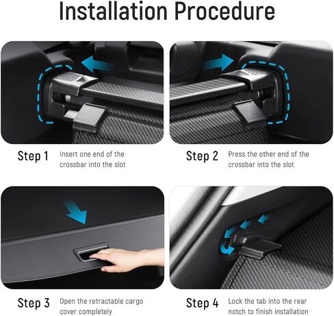 Cargo Cover Compatible with Jeep Grand Cherokee 2022-2025 (2 Row; WL) Accessories Carbon Fiber Texture Retractable Trunk Cover Security Shield Luggage Privacy (Carbon Fiber Texture) in Saudi Arabia