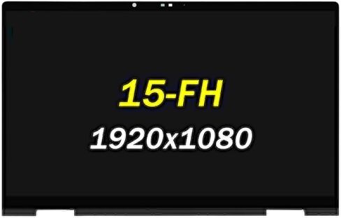 Screen Replacement 15.6" for HP Envy x360 2-in-1 15-fe 15-fe0000 15-fe0xxx 15-fe0023dx 15-fe0013dx 15-fe0053dx 15-fe0097nr 1920x1080 LED LCD Touch Screen Display (Non-OLED Type Silver Bezel) in Kuwait