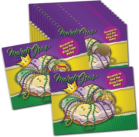 My Scratch Offs Mardi Gras Scratch Off Game Cards- Set of 26 (Mardi Gras Bingo) in Saudi Arabia