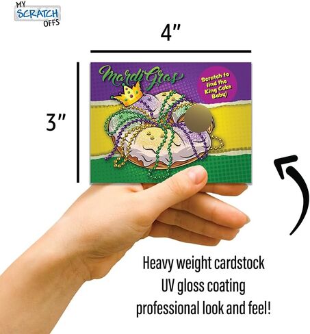 My Scratch Offs Mardi Gras Scratch Off Game Cards- Set of 26 (Mardi Gras Bingo) in Saudi Arabia