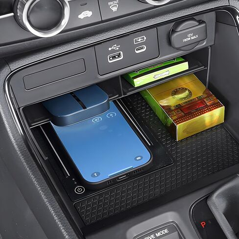 Center Console Organizer Compatible with Honda CRV 2023 2024 2025, Hidden Center Console Divider, ABS Material Car Organizer, Car Console Organizer, Honda CRV Accessories in Kuwait