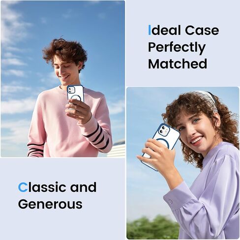 Temdan for iPhone 11 Case Clear, [Compatible with Magsafe][Anti-Yellowing][Military-Grade Protection] Shockproof Slim Phone Case for iPhone 11 6.1 inch, Clear in Kuwait