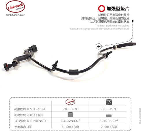 خزان مياه لأنابيب التبريد من LINK-LOCK إلى أنابيب المياه الثانوية للغلاية A2055012601 2055012601 لسيارة Mercedes-Benz M274 c180 c200 c300 w205 c205 in Kuwait