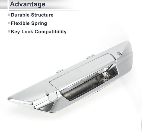 Car Rear Exterior Door Tailgate Handles for Toyota Hilux Revo 2015-2021 Durable Tailgate Replacement Handle No.690900K110 ABS Metal Silver Tone 1 Pc in Saudi Arabia
