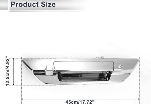 Car Rear Exterior Door Tailgate Handles for Toyota Hilux Revo 2015-2021 Durable Tailgate Replacement Handle No.690900K110 ABS Metal Silver Tone 1 Pc in Saudi Arabia