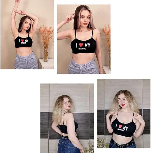 Women's Strapless Bandeau Bra with Novelty Pattern Printing - Fun Non-Slip Silicone Wireless Tube Top Bra in Saudi Arabia