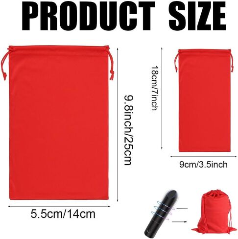 NADUSEP 6 Pcs Adult Game Toy Storage Bags, Microfiber Drawstring Gift Bags Pouches Adjustable Toy Organizer Foldable Ditty Underwear Bag Sunglasses Case Home Travel Pouch (6) in Kuwait