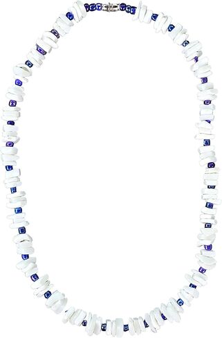 BlueRica Puka Chip Shells Necklace with Glass Beads Spacers in Saudi Arabia