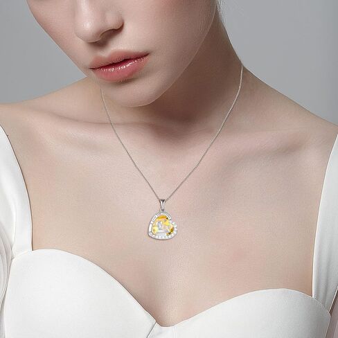 Father Daughter Necklace Dad Birthday Gifts from Daughter 925 Sterling Silver Love Heart Birthstone Necklace I Love You Forever Gifts for Sister from Brother Necklace Jewelry Anniversary to My Daughter for Mother's Day in Kuwait