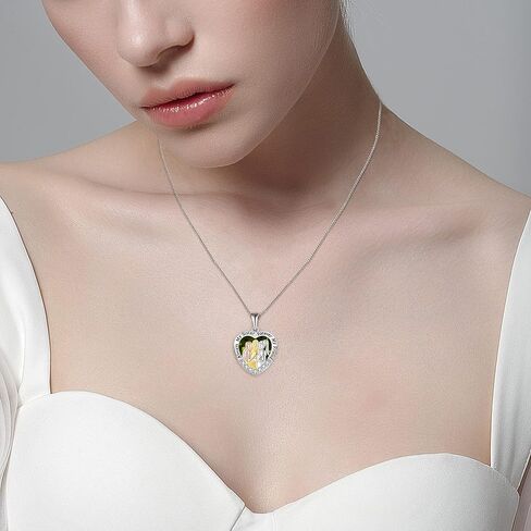 Sister Necklaces 925 Sterling Silver Birthstone Garnet Color Necklace with 5A Cubic Zirconia Always My Sister Forever My Friend Gifts for Jewelry Anniversary Women in Kuwait