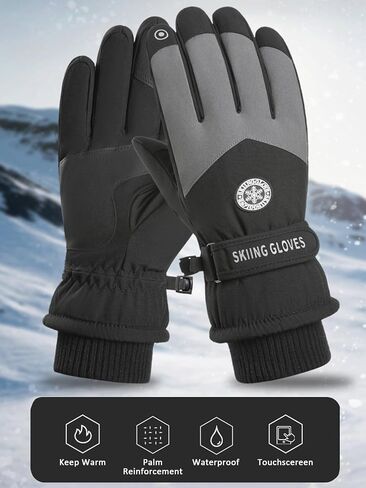 RIGWAR Winter Ski Gloves for Women, Waterproof Touch Screen Anti-Slip Cold Weather Gloves for Women in Saudi Arabia