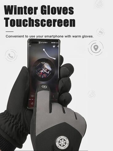 RIGWAR Winter Ski Gloves for Women, Waterproof Touch Screen Anti-Slip Cold Weather Gloves for Women in Saudi Arabia