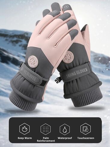 RIGWAR Winter Ski Gloves for Women, Waterproof Touch Screen Anti-Slip Cold Weather Gloves for Women in Saudi Arabia