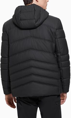 GUESS Men's Leo Tech Quilted Hooded Jacket in Saudi Arabia