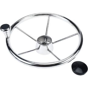 عجلة قيادة باتيوير 5 تكلم 13-1/2 بوصة طراز مدمر من الفولاذ المقاوم للصدأ مع مقبض كبير الحجم in Kuwait