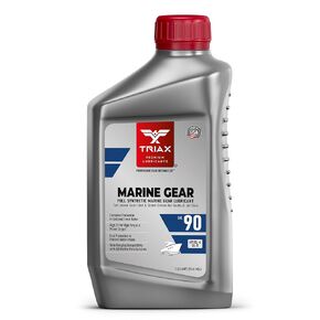 TRIAX Marine Gear Oil SAE 90 - Full Synthetic - Compatible with All Stern Drives, Bow Thrusters, and Lower Gear Units in All Boats and Jet Ski from All OEM's (1 Quart)