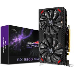 RX 5500 8gb GDDR6 Graphics Card,128 Bit, 3XDP, HDMI, PCI Express 4.0X8, 8pin with Fan Intelligent System,Gaming PC Computer Video Cards with 3X DisplayPort +1X HDMI (5500 Style 2)