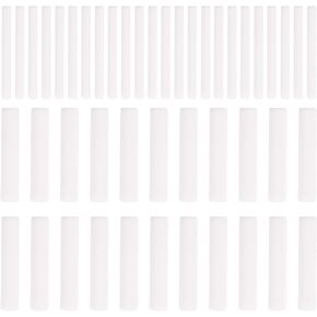 NUOBESTY 100Pcs Eraser Replacement Core Electric Pencils Mechanical Battery Operated Eraser Refills auto erasers Battery Operated Pencil batería portátil White Simple Student use Substitute