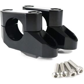 Xitomer 1" 25.4mm Handlebar Risers 1 inch With Clamps, Fit for Shadow 600/750, XV1700 96-10 / XVZ1300, M50, Motorcycle ATV Dirt Bike LS 650 Motocross Handlebar Risers(Black)