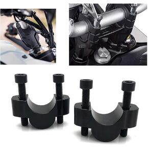 TENERE700 Accessories, Motorcycle Handlebar Risers for Y-amaha Tenere 700 XT700Z XTZ 700 T7 2019 2020 2021 2022 2023 Riser Up Backs Moves Bracket Kit Handle Bar Riser Mount Clamp Adapter (Black)