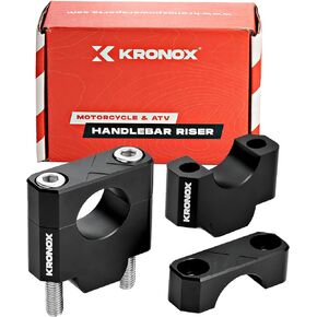 Premium Motorcycle Handlebar Risers | Made with CNC Aluminum Alloy, Durable Handlebar Riser in Matte Black Finish, Easy Installation, Stainless Steel Screws Included -Size 7/8"