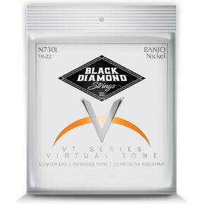 Strings® N735B Banjo Black Coated .011BPLB .013BPLB .015BPLB .024BWB .011BPLB