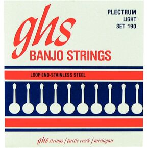 GHS Strings Banjo Strings (190 Set)