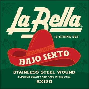 La Bella BX120 Bajo Sexto Mexican Bass Guitar String