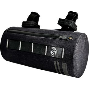 SILCA Grinta Bicycle Handlebar Bag | 2L Capacity | Semi-rigid design with removeable rigid insert | Weatherproof welded design with YKK waterproof zipper.