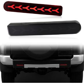 KEEGTBOX LED Rear Bumper Brake Light Kit Daytime Running Light Dynamic Sequential Flash Turn Signal Lamps Compatible with Toyota FJ Cruiser 2007-2023 Accessories(Red-1)