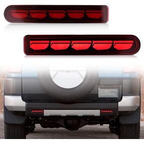 KEEGTBOX LED المصد الخلفي ضوء الفرامل عدة النهار تشغيل ضوء فلاش ديناميكي متتابع بدوره إشارة مصابيح متوافقة مع ملحقات Toyota FJ Cruiser 2007-2023 (أحمر-1) in Kuwait