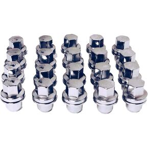 Set of 20 Eisen Chrome OEM Factory Style Lug Nuts Compatible with Stock Wheels Land Range Rover HSE Sport LR3 LR4