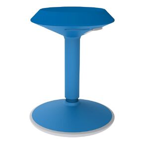 Learniture - LNT-NUS800-GA-SO Adjustable-Height Active Motion Stool w/Circular Seat - Flexible Seating for School Classroom, Office or Home - Green Apple