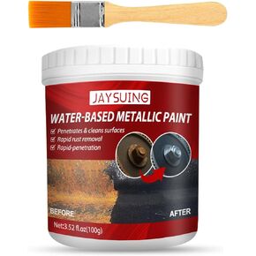Wizia Water-Based Rust Remover for Metal, Car Chassis Derusting - Multi-Functional Universal Rust Converter Gel with Brush for Metallic Car Paint in Kuwait