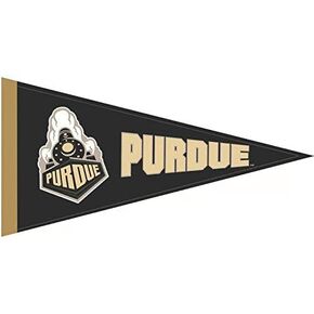 9 Inch Purdue University Boilermakers Pennant Flag PU Logo Removable Wall Decal Sticker Art NCAA Home Room Decor 9.5 by 5 Inches